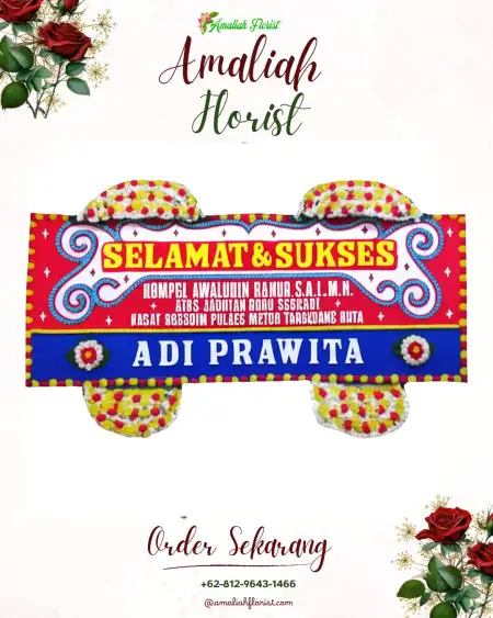 Papan Bunga Ucapan Selamat Batang Alai Timur